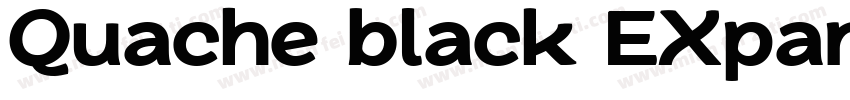 Quache black EXpand字体转换